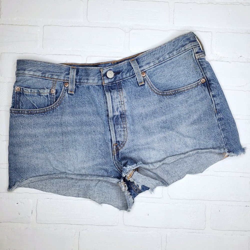 Levi's 501 Button Fly Original Cut Off Jean Shorts